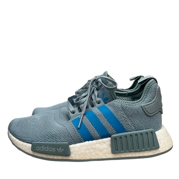 NEW Adidas NMD R1 Blue & White Athletic Sneakers 4.5Y W6 - Picture 2 of 9